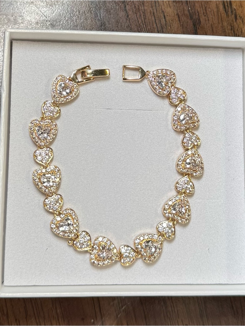 Heart link bracelet
